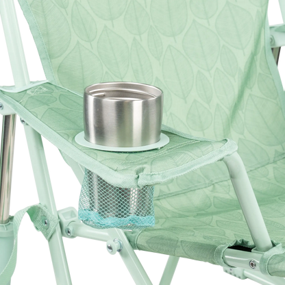 Patented Spring-Action Kickback Rocker - Choice 345 - Heavy-Duty Kickback Rocker with Beverage Holder Detail
