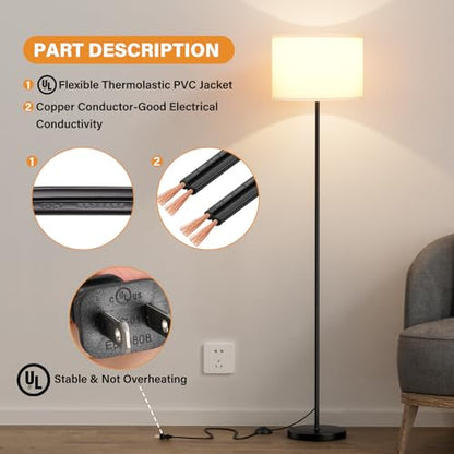 Smart Home Modern Floor Lamp Simple Design with White Kit