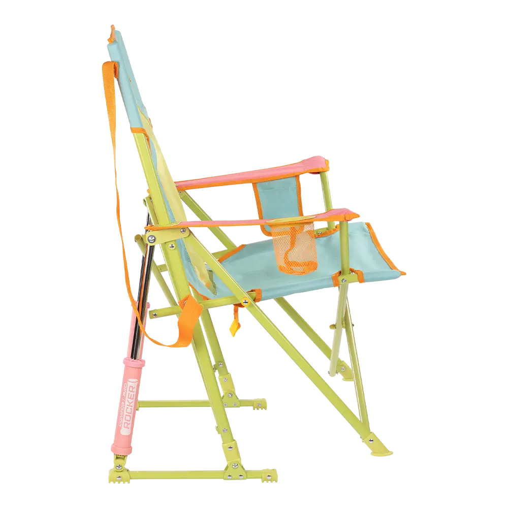 Premium All-Weather Comfort Pro Rocker - Choice 375 - Heavy-Duty Kickback Rocker with Beverage Holder Detail