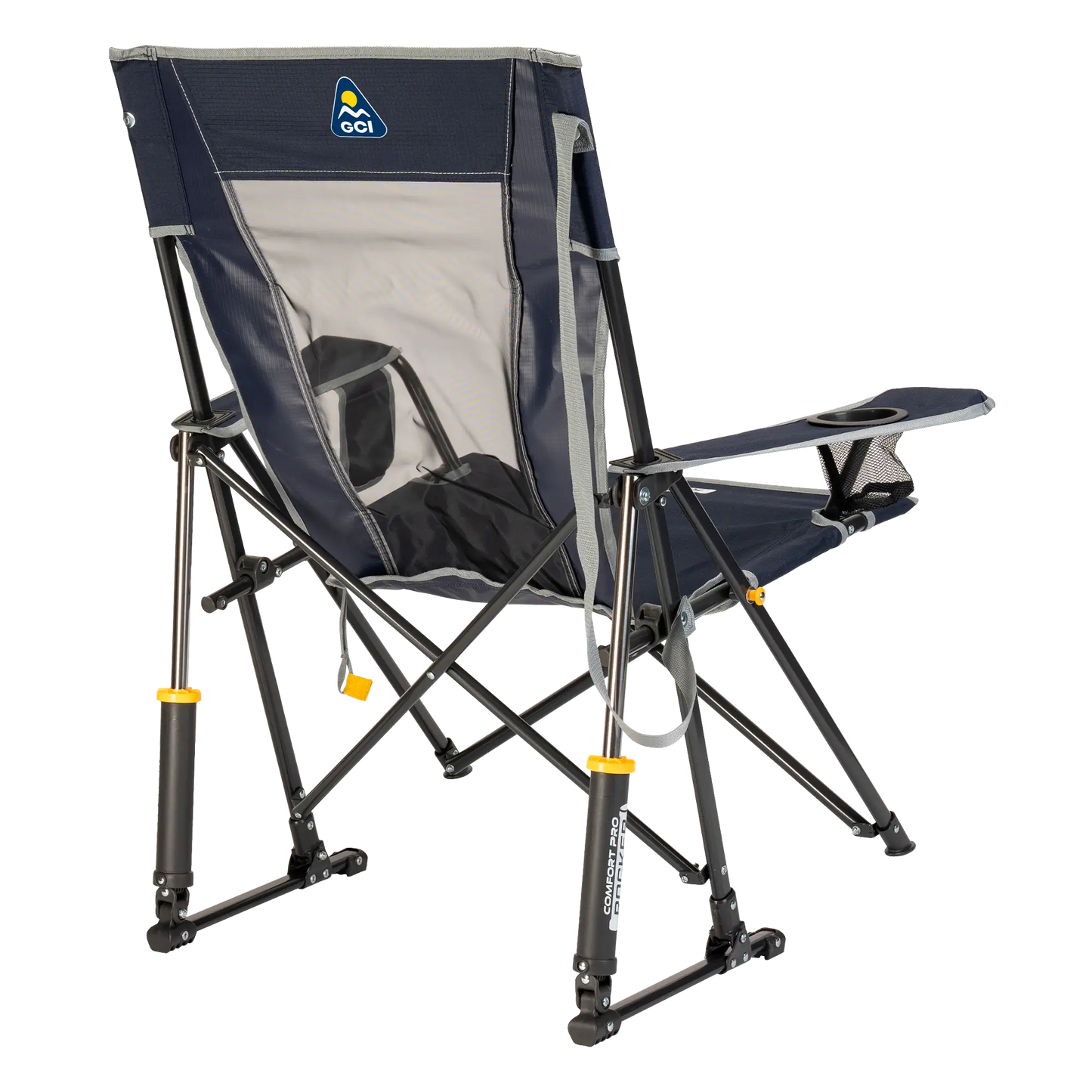 Premium All-Weather Comfort Pro Rocker - Choice 375 - Heavy-Duty Kickback Rocker with Beverage Holder Detail