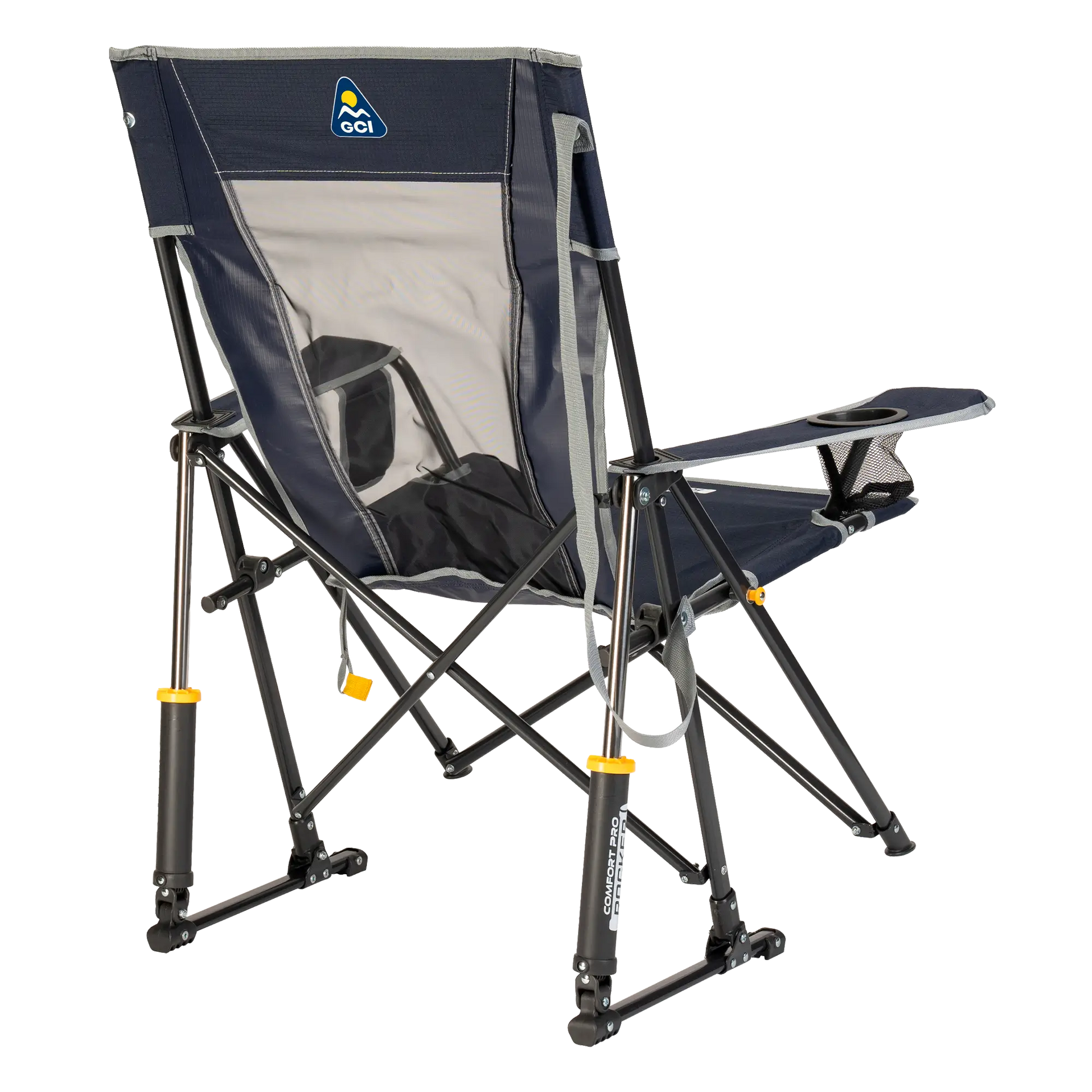 Premium All-Weather Comfort Pro Rocker - Choice 375 - Heavy-Duty Kickback Rocker with Beverage Holder Detail