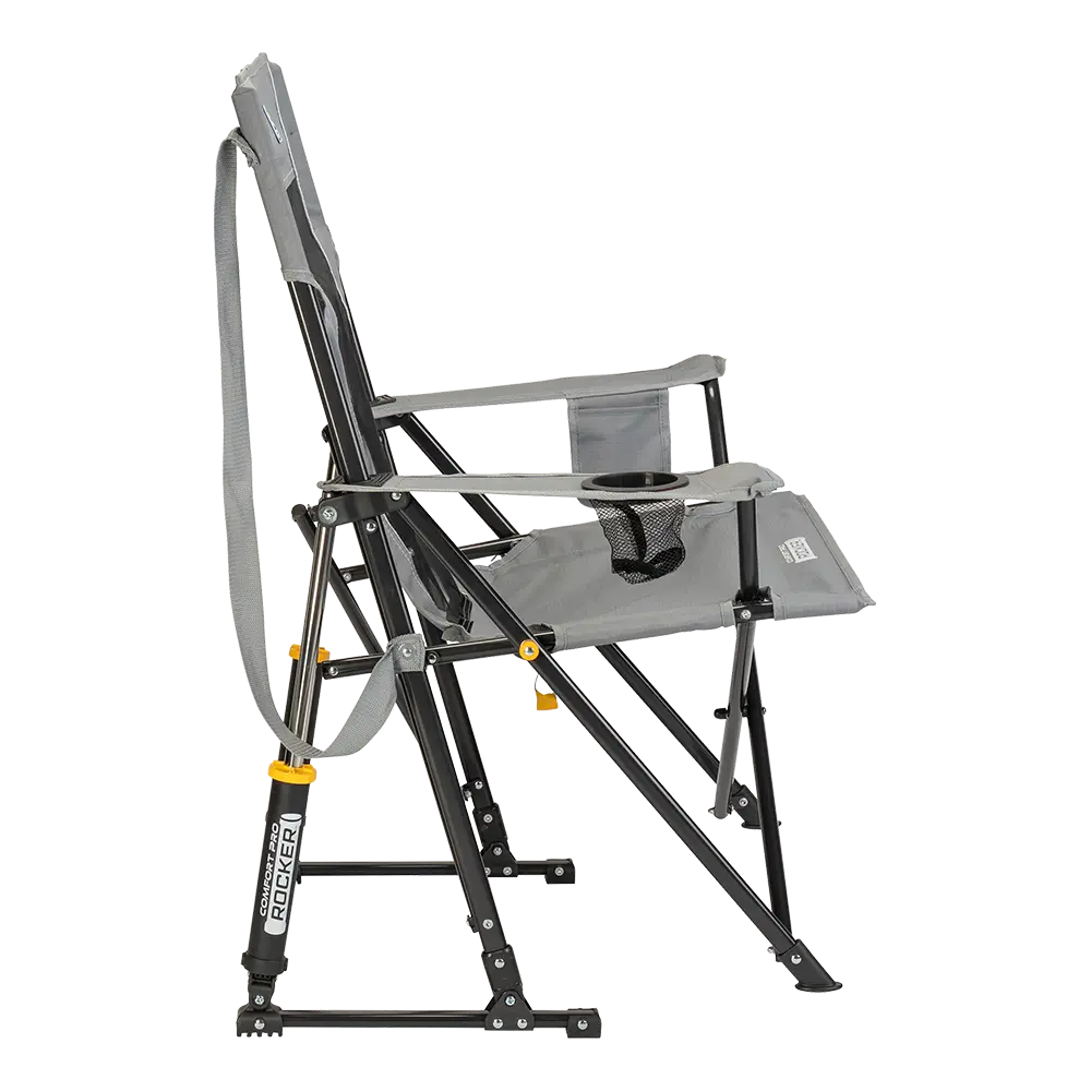 Premium All-Weather Comfort Pro Rocker - Choice 375 - Heavy-Duty Kickback Rocker with Beverage Holder Detail