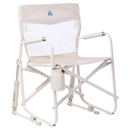 Patented Spring-Action Freestyle Rocker Elite - Choice 460 - RoadTrip Rocker Smooth Motion Camp Chair - Soft Neutral