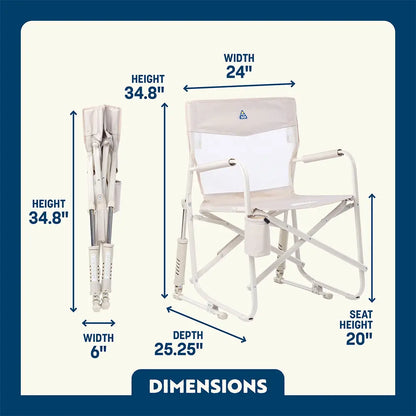 Patented Spring-Action Freestyle Rocker Elite - Choice 460 - RoadTrip Rocker Smooth Motion Camp Chair Detail