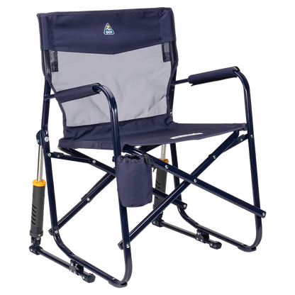 Patented Spring-Action Freestyle Rocker Elite - Choice 460 - RoadTrip Rocker Smooth Motion Camp Chair - Rich Blue
