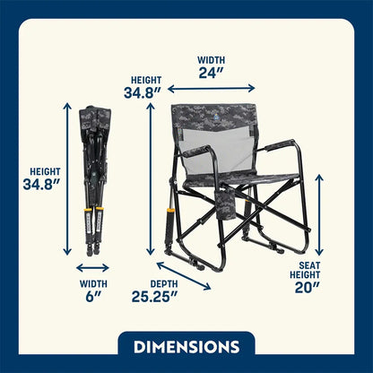 Patented Spring-Action Freestyle Rocker Elite - Choice 460 - RoadTrip Rocker Smooth Motion Camp Chair Detail