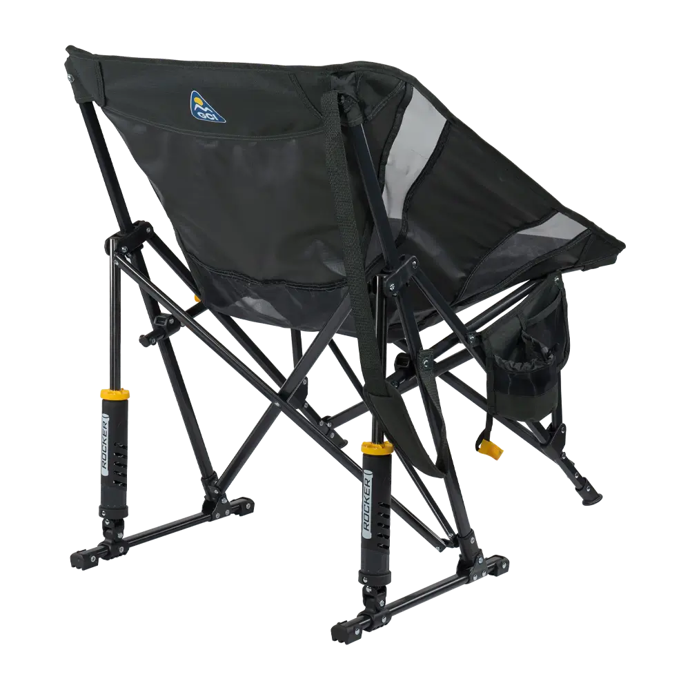 Patented Spring-Action Pod Rocker Elite - Choice 832 - Heavy-Duty Kickback Rocker with Beverage Holder Detail