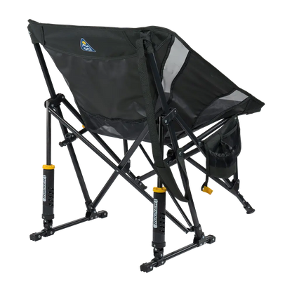 Patented Spring-Action Pod Rocker Elite - Choice 832 - Heavy-Duty Kickback Rocker with Beverage Holder Detail
