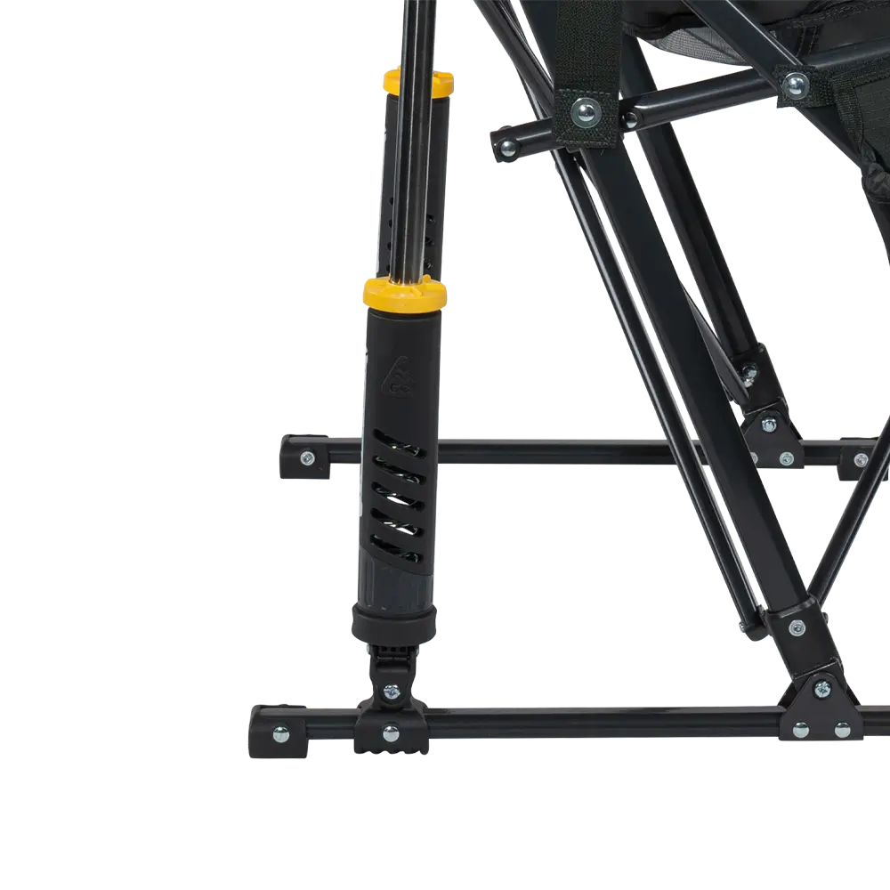 Patented Spring-Action Pod Rocker Elite - Choice 832 - Heavy-Duty Kickback Rocker with Beverage Holder Detail