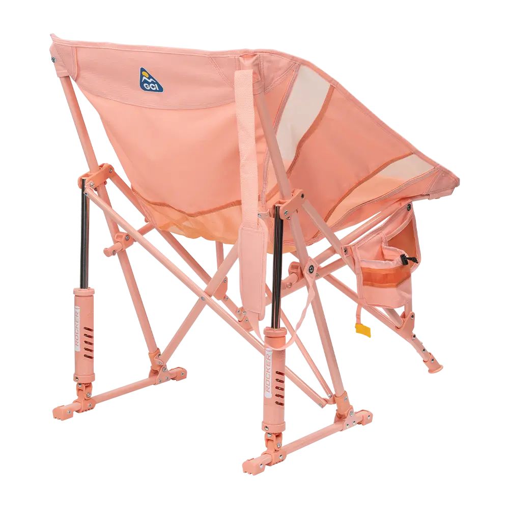 Patented Spring-Action Pod Rocker Elite - Choice 832 - Heavy-Duty Kickback Rocker with Beverage Holder Detail