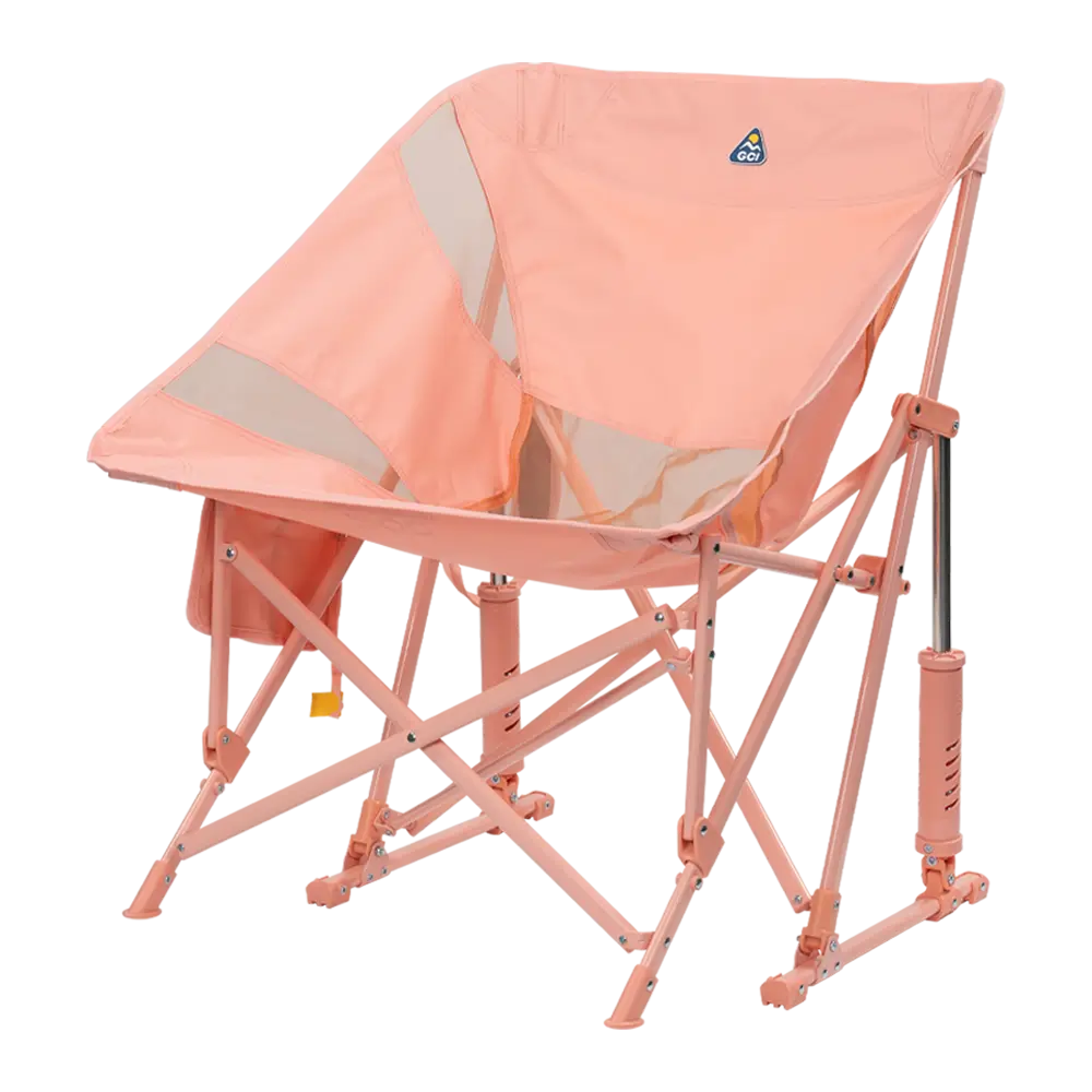 Patented Spring-Action Pod Rocker Elite - Choice 832 - Heavy-Duty Kickback Rocker with Beverage Holder Detail