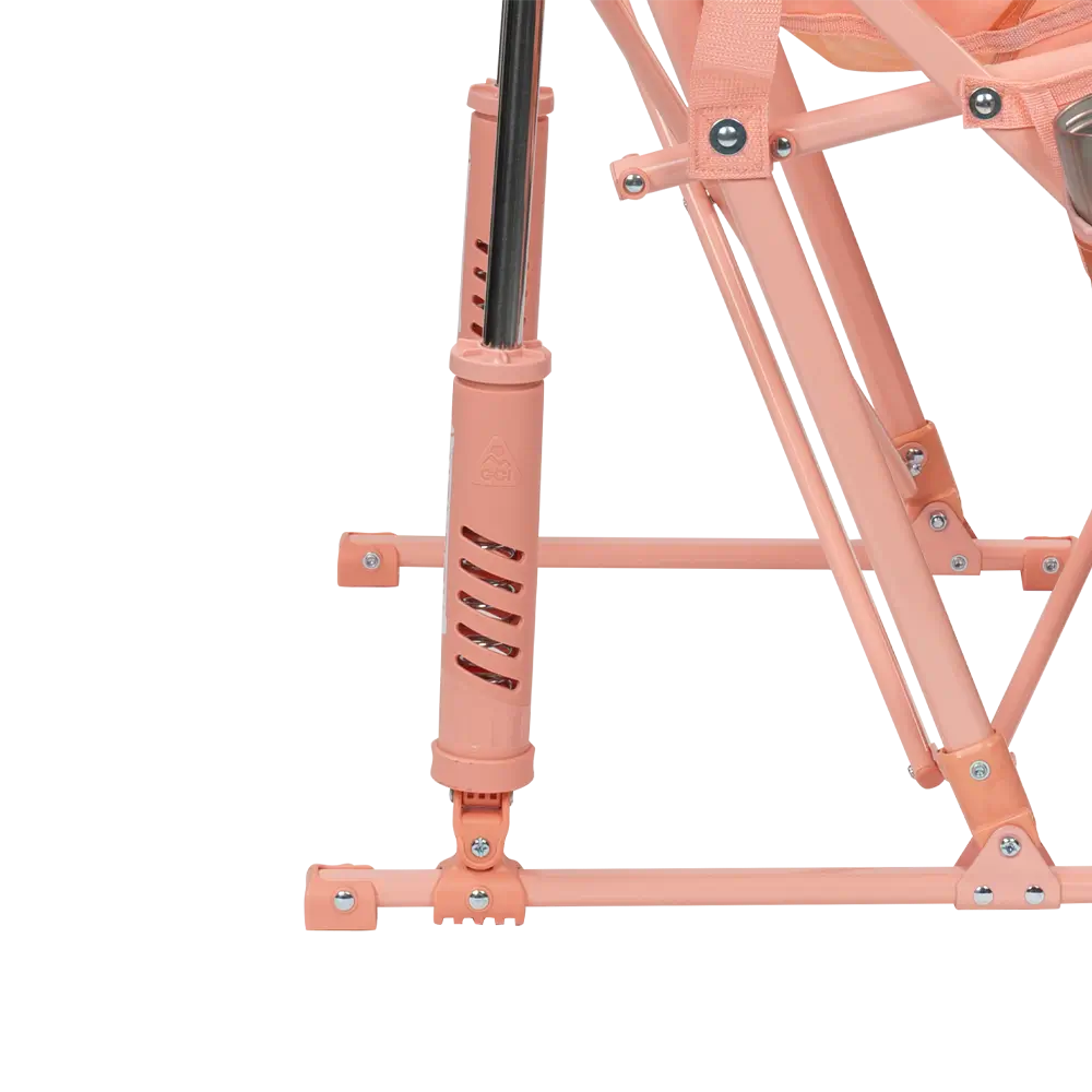 Patented Spring-Action Pod Rocker Elite - Choice 832 - Heavy-Duty Kickback Rocker with Beverage Holder Detail