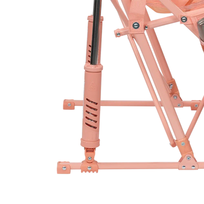 Patented Spring-Action Pod Rocker Elite - Choice 832 - Heavy-Duty Kickback Rocker with Beverage Holder Detail
