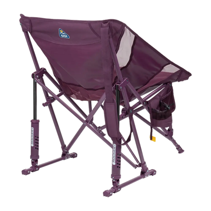 Patented Spring-Action Pod Rocker Elite - Choice 832 - Heavy-Duty Kickback Rocker with Beverage Holder Detail
