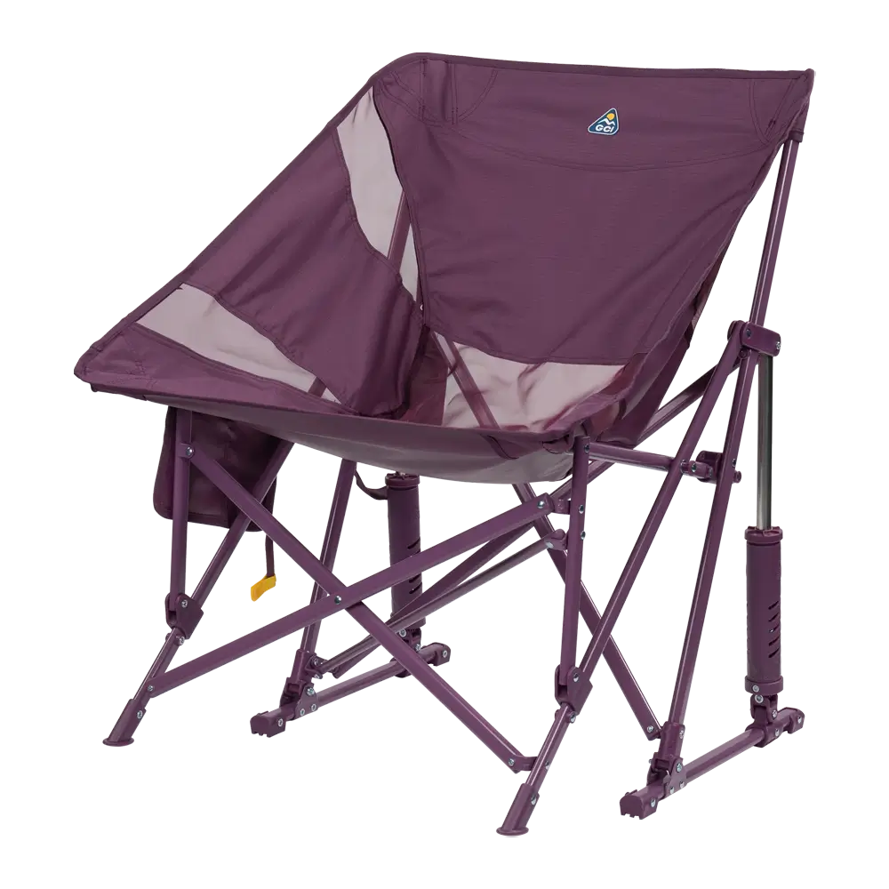 Patented Spring-Action Pod Rocker Elite - Choice 832 - Heavy-Duty Kickback Rocker with Beverage Holder Detail