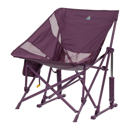 Patented Spring-Action Pod Rocker Elite - Choice 832 - Heavy-Duty Kickback Rocker with Beverage Holder Detail