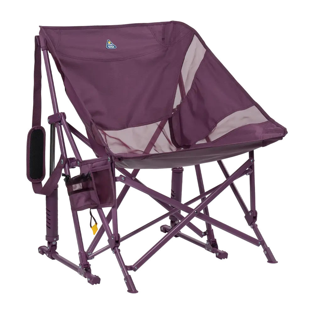 Patented Spring-Action Pod Rocker Elite - Choice 832 - Heavy-Duty Kickback Rocker with Beverage Holder - Pastel Amethyst