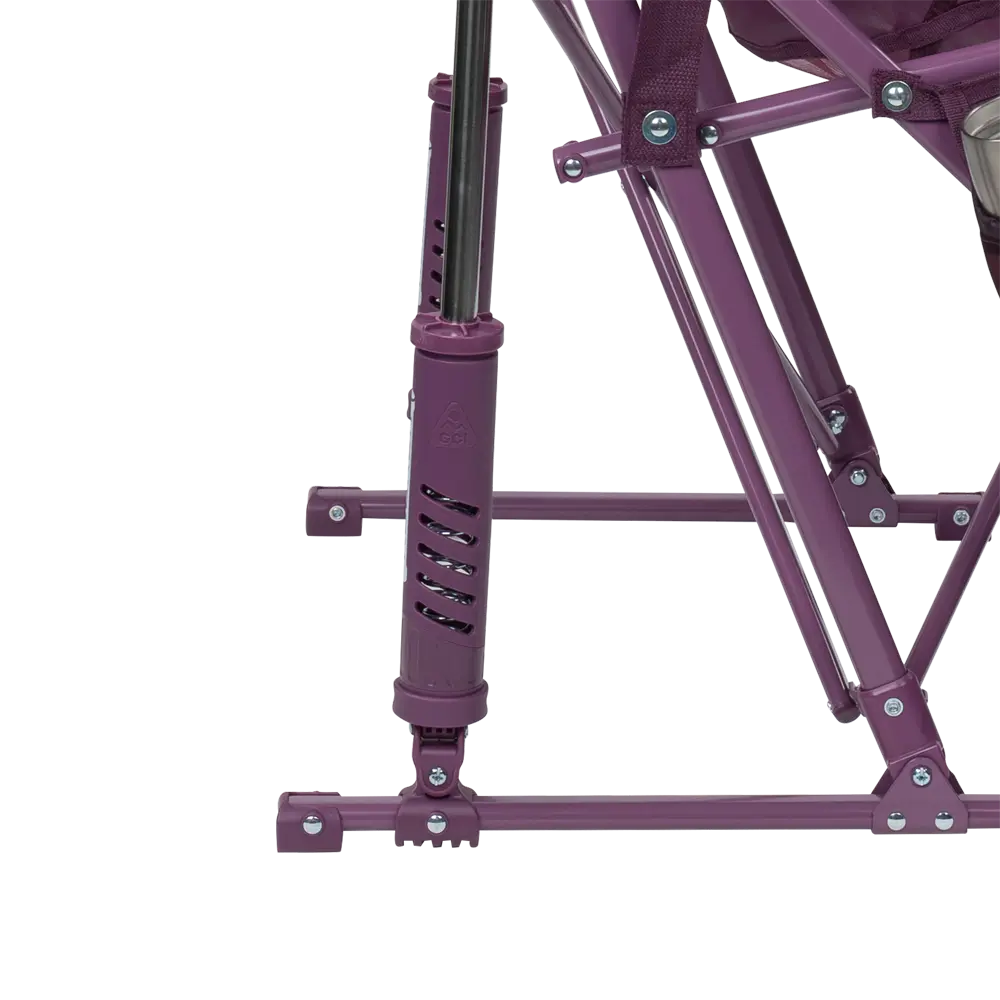 Patented Spring-Action Pod Rocker Elite - Choice 832 - Heavy-Duty Kickback Rocker with Beverage Holder Detail