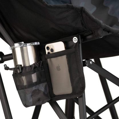 Smooth Motion Puff Rocker - Choice 731 - Heavy-Duty Kickback Rocker with Beverage Holder Detail