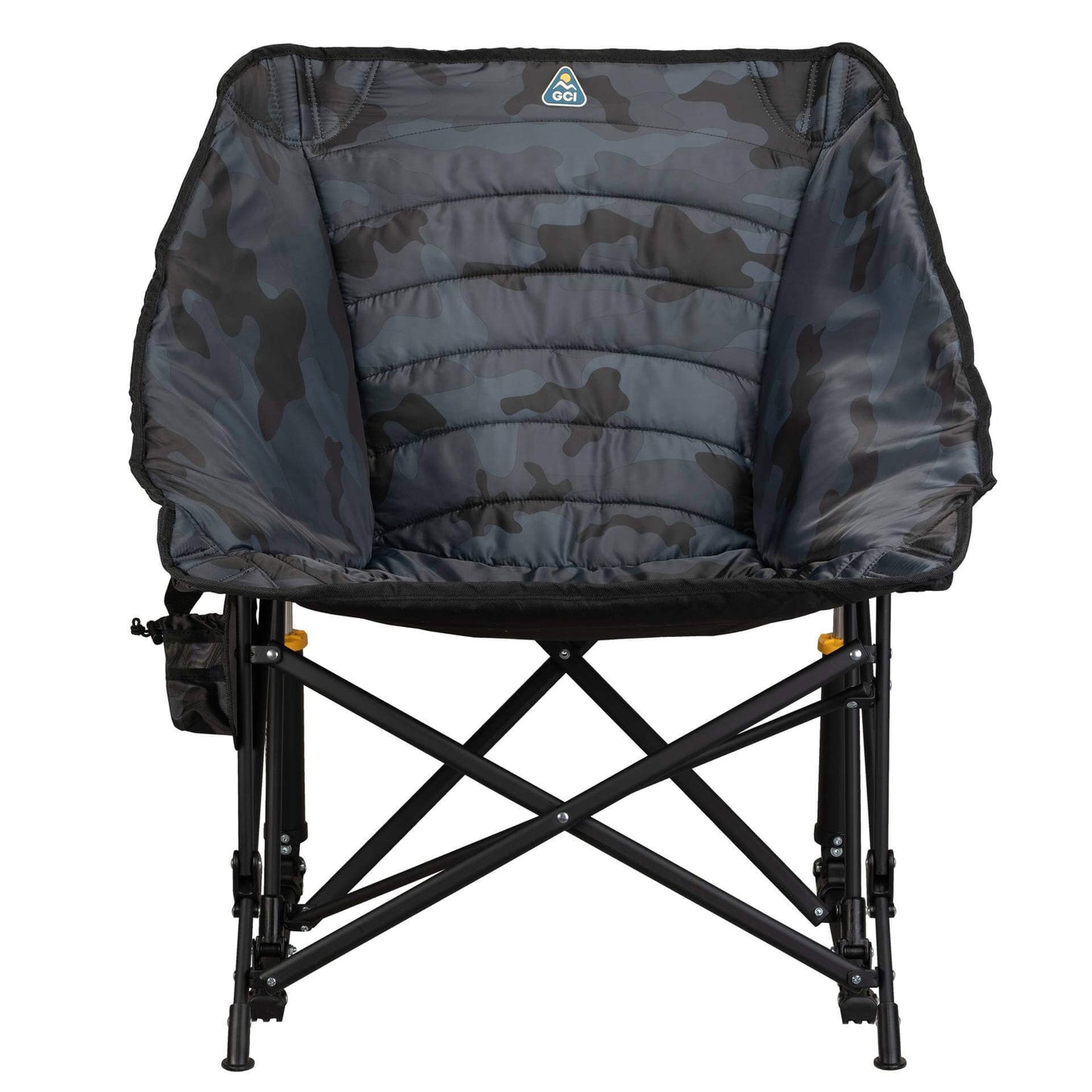 Smooth Motion Puff Rocker - Choice 731 - Heavy-Duty Kickback Rocker with Beverage Holder Detail
