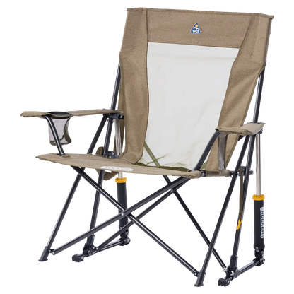 Smooth Motion Comfort Pro Rocker XL - Choice 107 - Heavy-Duty Kickback Rocker with Beverage Holder Detail
