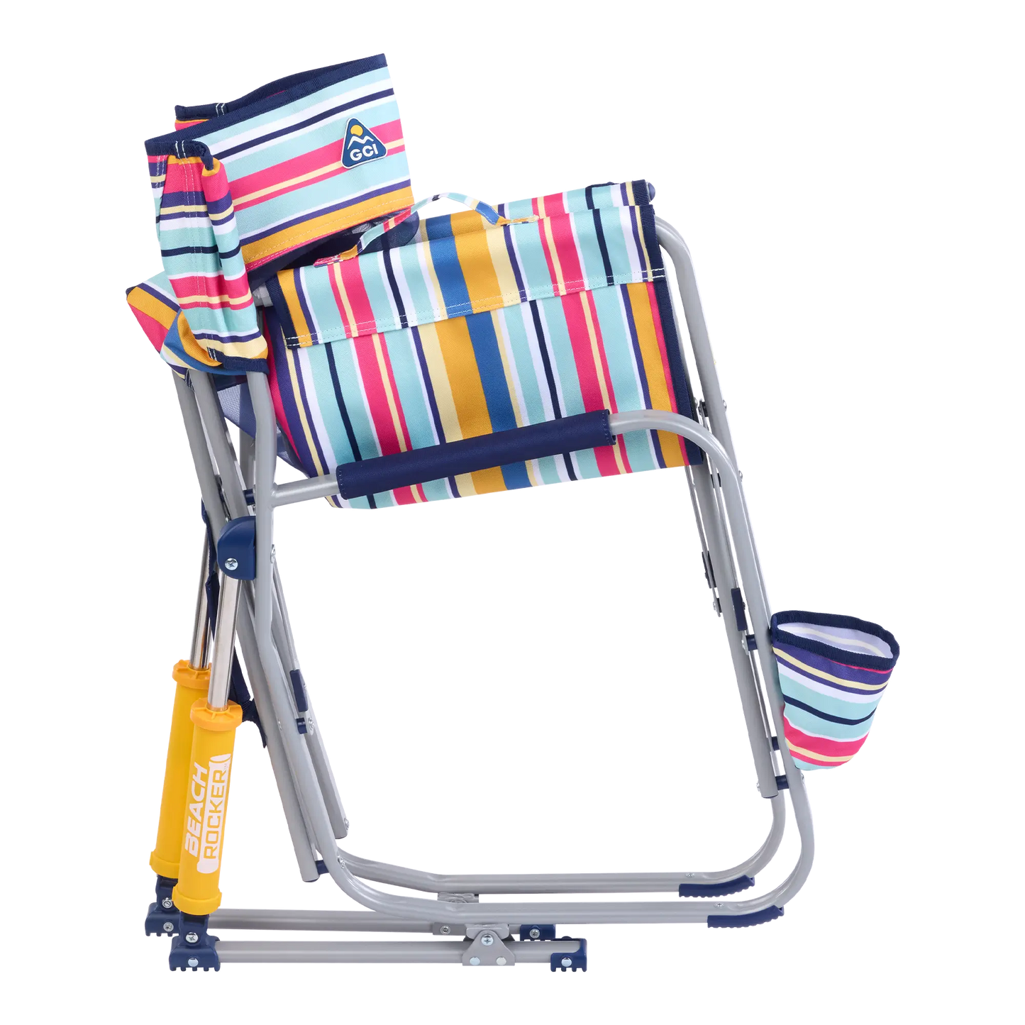 Patented Spring-Action Beach Rocker - Choice 712 - Freestyle Rocker Portable Outdoor Folding Chair Detail