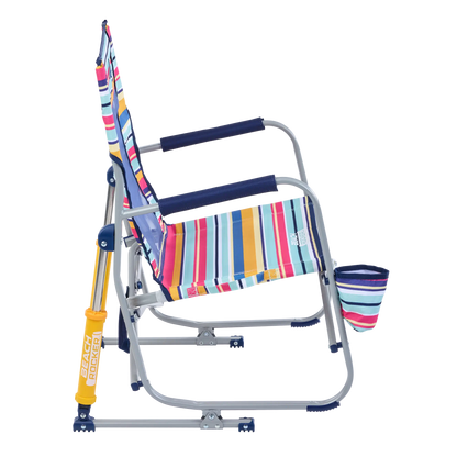 Patented Spring-Action Beach Rocker - Choice 712 - Freestyle Rocker Portable Outdoor Folding Chair Detail