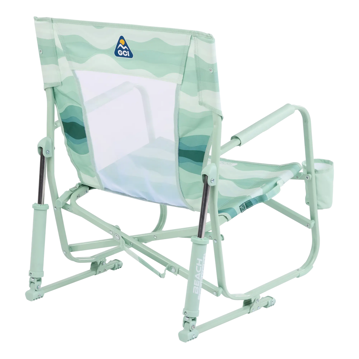 Patented Spring-Action Beach Rocker - Choice 712 - Freestyle Rocker Portable Outdoor Folding Chair Detail