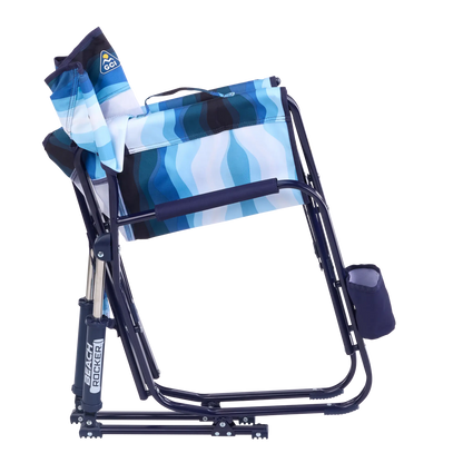 Patented Spring-Action Beach Rocker - Choice 712 - Freestyle Rocker Portable Outdoor Folding Chair Detail
