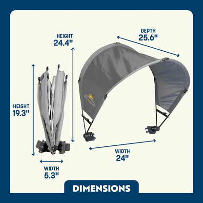 Portable Canopy SunShade Accessory - Choice 361 - Instant Sunshade Umbrella for Tailgating Detail