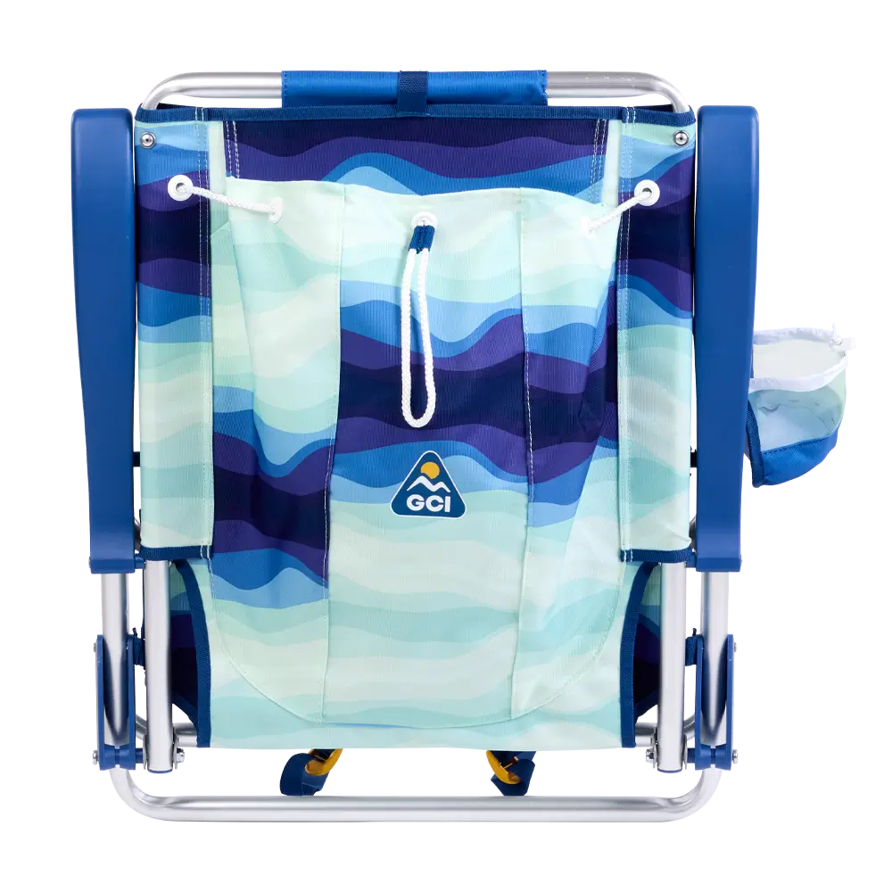 Sand-Friendly Backpack Beach Chair - Choice 709 - Portable Heavy-Duty Low Boy Chair for Ocean Side Detail