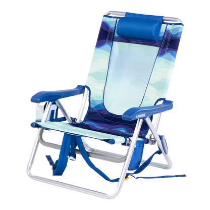 Sand-Friendly Backpack Beach Chair - Choice 709 - Portable Heavy-Duty Low Boy Chair for Ocean Side Detail