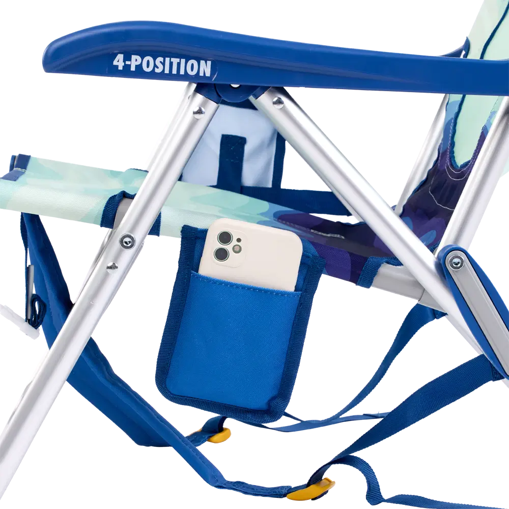 Sand-Friendly Backpack Beach Chair - Choice 709 - Portable Heavy-Duty Low Boy Chair for Ocean Side Detail