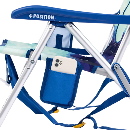 Sand-Friendly Backpack Beach Chair - Choice 709 - Portable Heavy-Duty Low Boy Chair for Ocean Side Detail