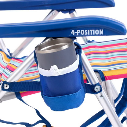 Sand-Friendly Backpack Beach Chair - Choice 709 - Portable Heavy-Duty Low Boy Chair for Ocean Side Detail