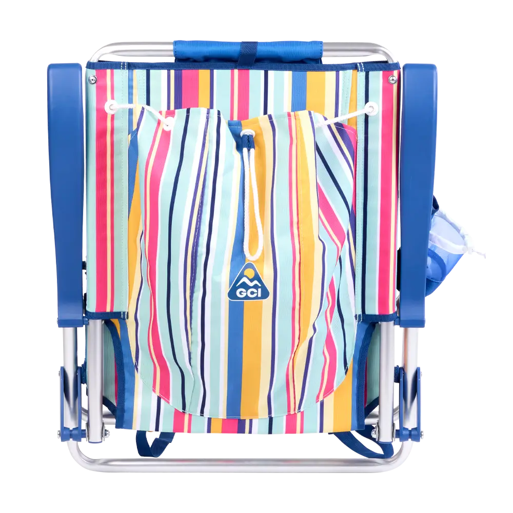 Sand-Friendly Backpack Beach Chair - Choice 709 - Portable Heavy-Duty Low Boy Chair for Ocean Side Detail