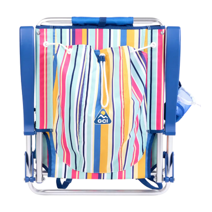Sand-Friendly Backpack Beach Chair - Choice 709 - Portable Heavy-Duty Low Boy Chair for Ocean Side Detail