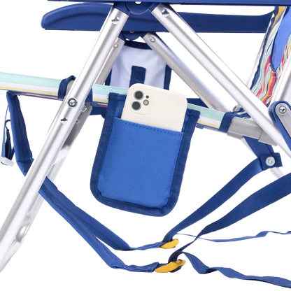 Sand-Friendly Backpack Beach Chair - Choice 709 - Portable Heavy-Duty Low Boy Chair for Ocean Side Detail