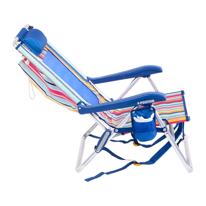 Sand-Friendly Backpack Beach Chair - Choice 709 - Portable Heavy-Duty Low Boy Chair for Ocean Side Detail