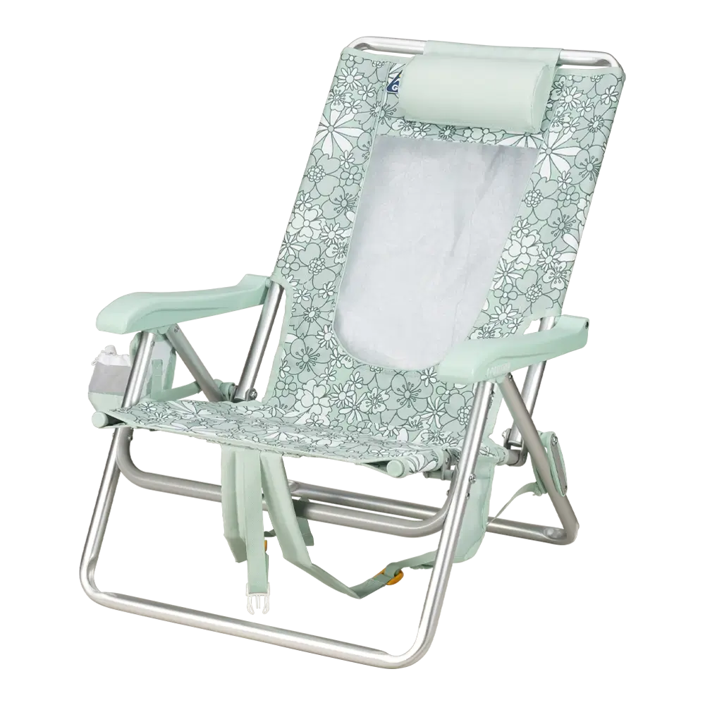 Sand-Friendly Backpack Beach Chair - Choice 709 - Portable Heavy-Duty Low Boy Chair for Ocean Side Detail