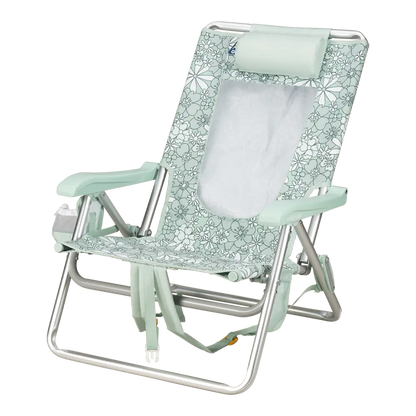 Sand-Friendly Backpack Beach Chair - Choice 709 - Portable Heavy-Duty Low Boy Chair for Ocean Side Detail