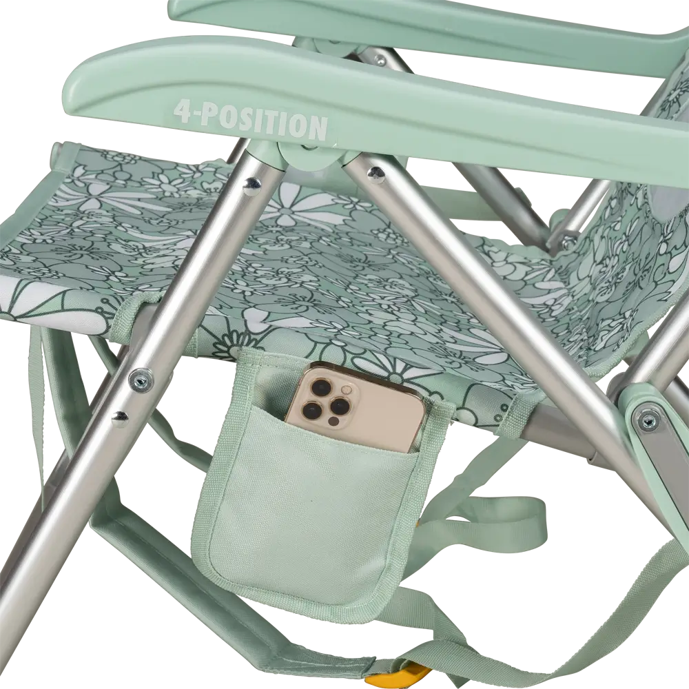 Sand-Friendly Backpack Beach Chair - Choice 709 - Portable Heavy-Duty Low Boy Chair for Ocean Side Detail