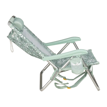 Sand-Friendly Backpack Beach Chair - Choice 709 - Portable Heavy-Duty Low Boy Chair for Ocean Side Detail
