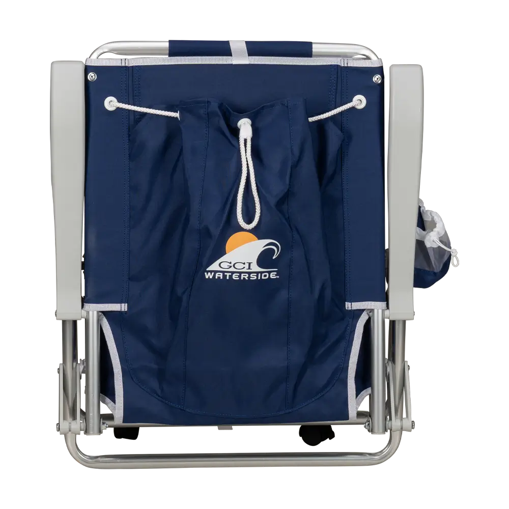 Sand-Friendly Backpack Beach Chair - Choice 709 - Portable Heavy-Duty Low Boy Chair for Ocean Side Detail