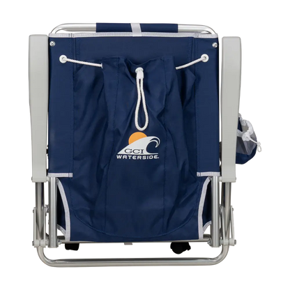 Sand-Friendly Backpack Beach Chair - Choice 709 - Portable Heavy-Duty Low Boy Chair for Ocean Side Detail