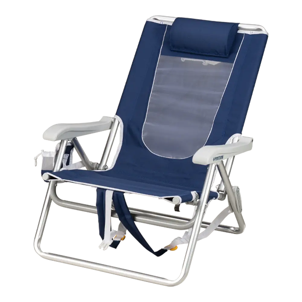 Sand-Friendly Backpack Beach Chair - Choice 709 - Portable Heavy-Duty Low Boy Chair for Ocean Side Detail