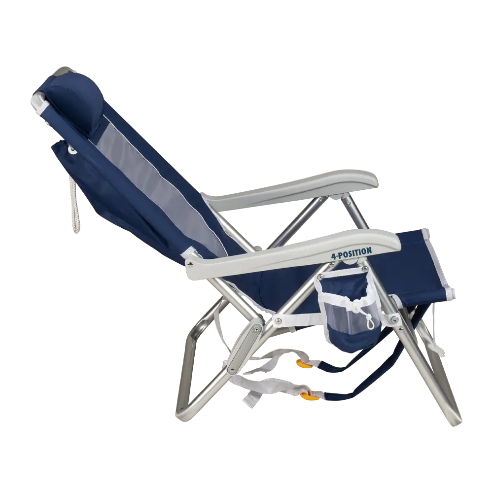 Sand-Friendly Backpack Beach Chair - Choice 709 - Portable Heavy-Duty Low Boy Chair for Ocean Side Detail