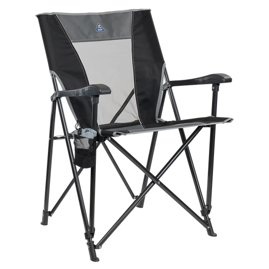 Lightweight Messenger Eazy Chair - Choice 976 - Premium Slim-Fold Compact Chair with Messenger Bag - Black