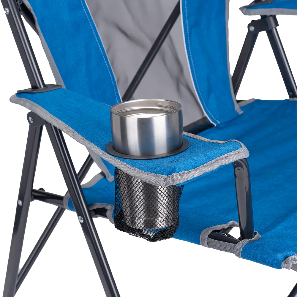 Telescoping Frame Comfort Quad Chair - Choice 989 - Pico Compact Folding Camp Chair with Carry Bag Detail