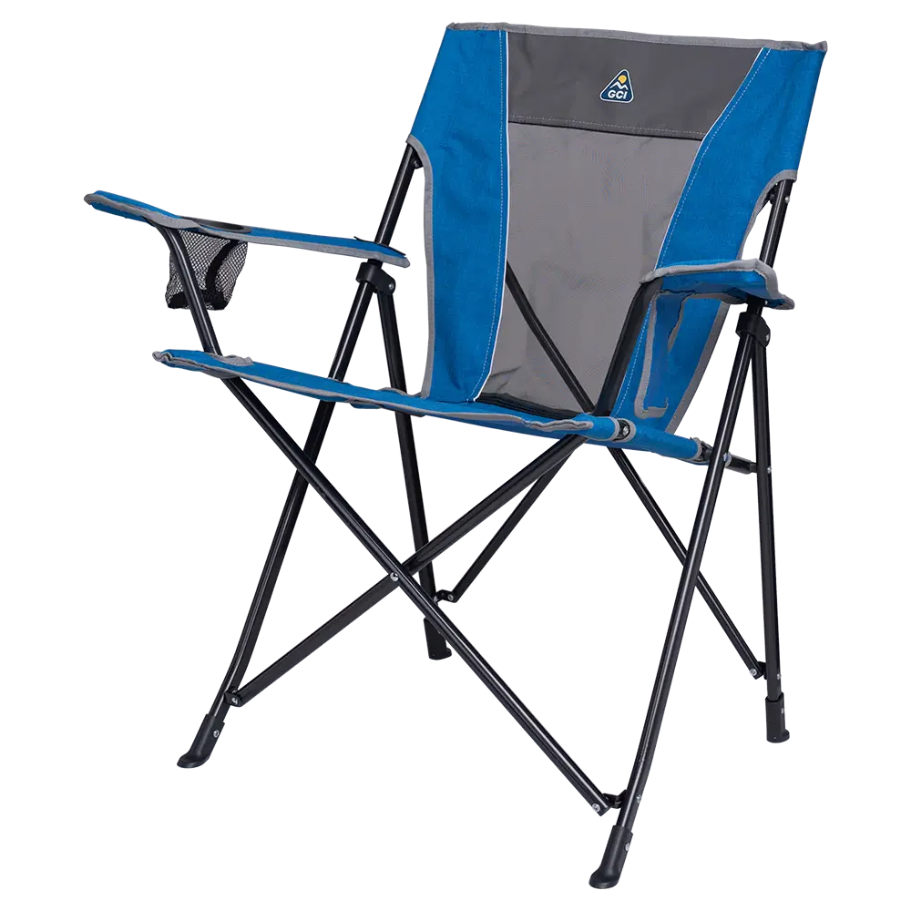 Telescoping Frame Comfort Quad Chair - Choice 989 - Pico Compact Folding Camp Chair with Carry Bag Detail